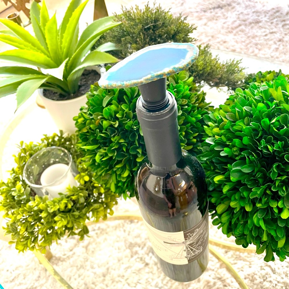 Geode Agate Wine Stopper